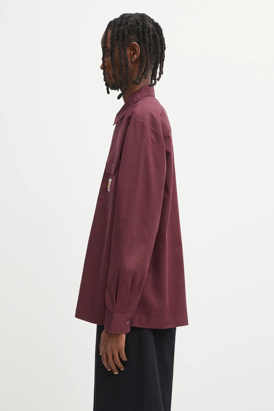 Carhartt WIP koszula L/S Craft I033814.33KXX bordowy AW25