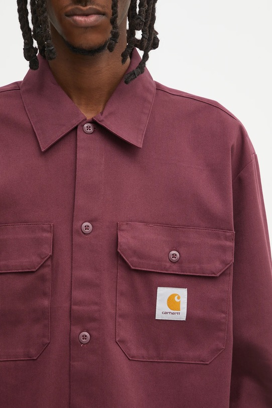 Carhartt WIP koszula L/S Craft bordowy I033814.33KXX