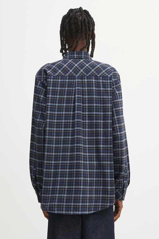 Clothing Carhartt WIP cotton shirt L/S Widmark I035326.35NXX navy
