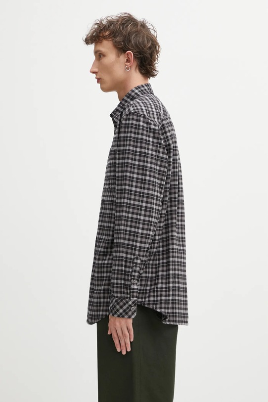 Carhartt WIP koszula bawełniana L/S Widmark I035326.35QXX szary AW25