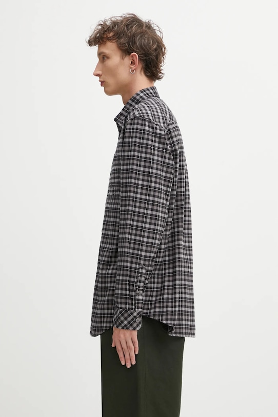 Carhartt WIP koszula bawełniana L/S Widmark I035326.35QXX szary AW25