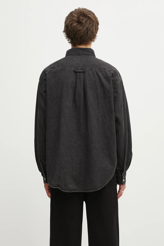 Odzież Carhartt WIP koszula jeansowa L/S Lucas I034525.8906 czarny