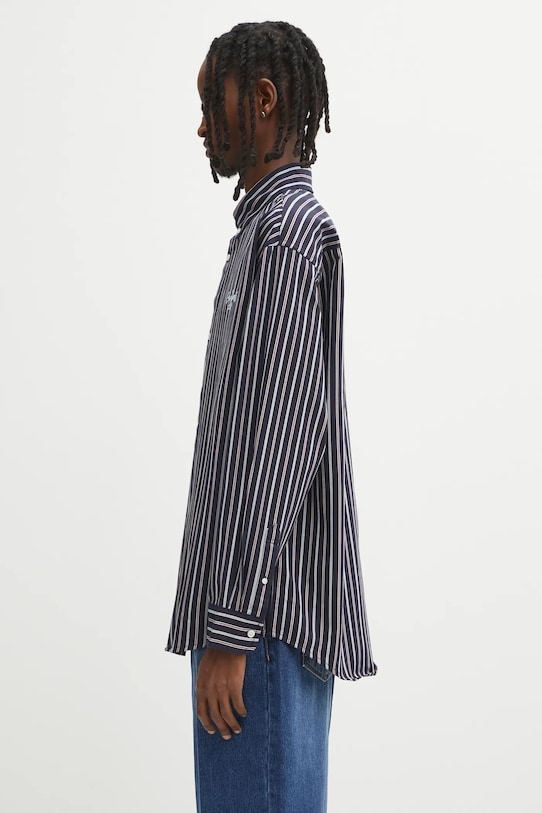 Carhartt WIP cotton shirt L/S Palance I035330.35HXX navy AW25