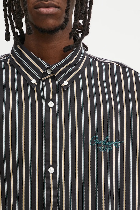 Carhartt WIP cotton shirt L/S Palance black I035330.35IXX