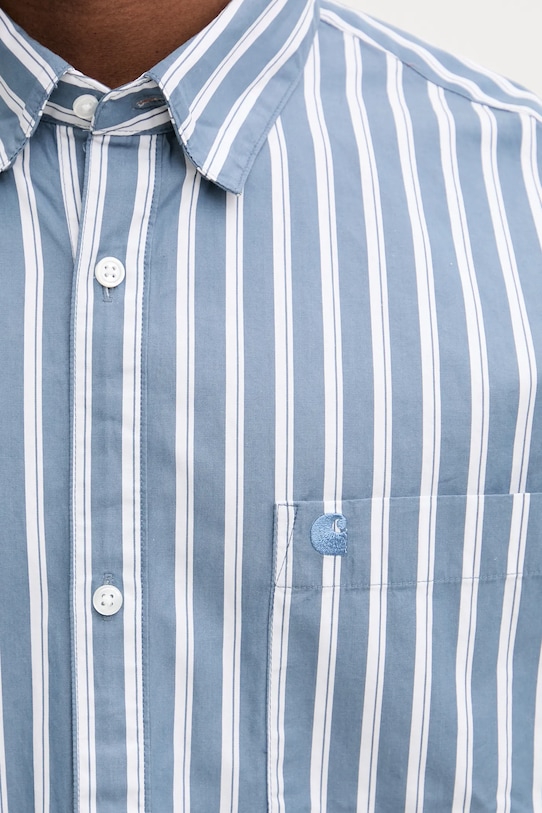 Carhartt WIP koszula bawełniana L/S Malden szary I035334.3CYXX