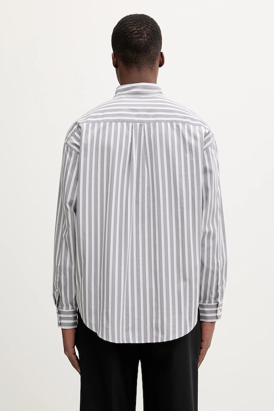 Odzież Carhartt WIP koszula bawełniana L/S Malden I035334.3CXXX szary