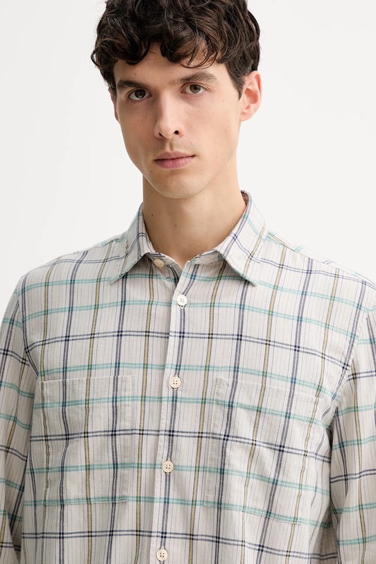 Marc O'Polo koszula bawełniana szary 526724542108