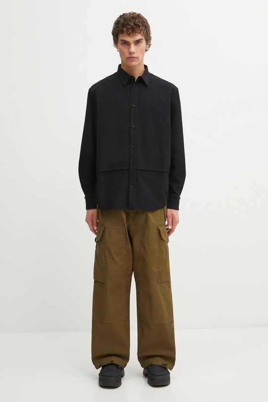 032C koszula bawełniana 'Workday" F25.URW.1302.000 czarny