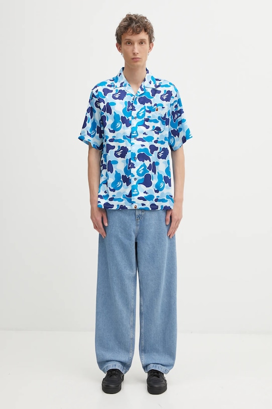 A Bathing Ape shirt Camo 001SRL301007M blue