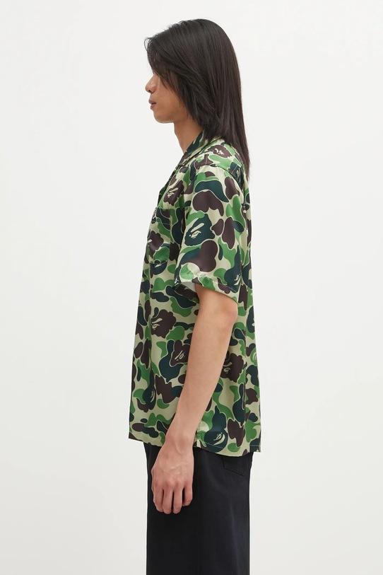A Bathing Ape koszula Camo 001SRL301007M zielony SS26
