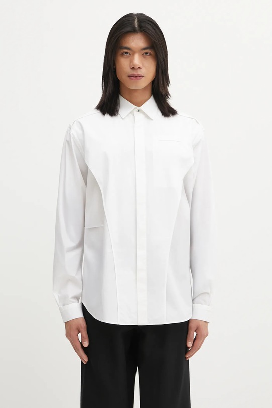 Βαμβακερό πουκάμισο Undercover κανονικό λευκό UC2E4405