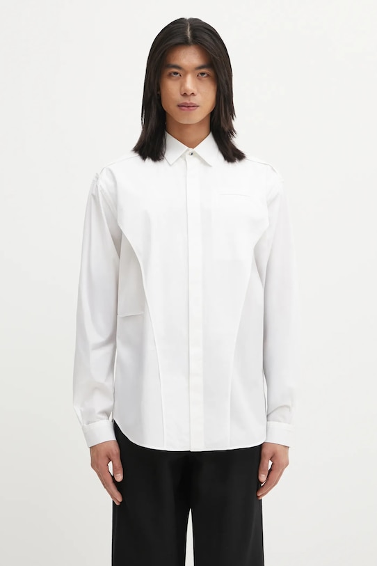 Βαμβακερό πουκάμισο Undercover κανονικό λευκό UC2E4405