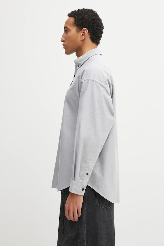 AAPE koszula bawełniana Now AAPSTM8540XXP czarny AW25