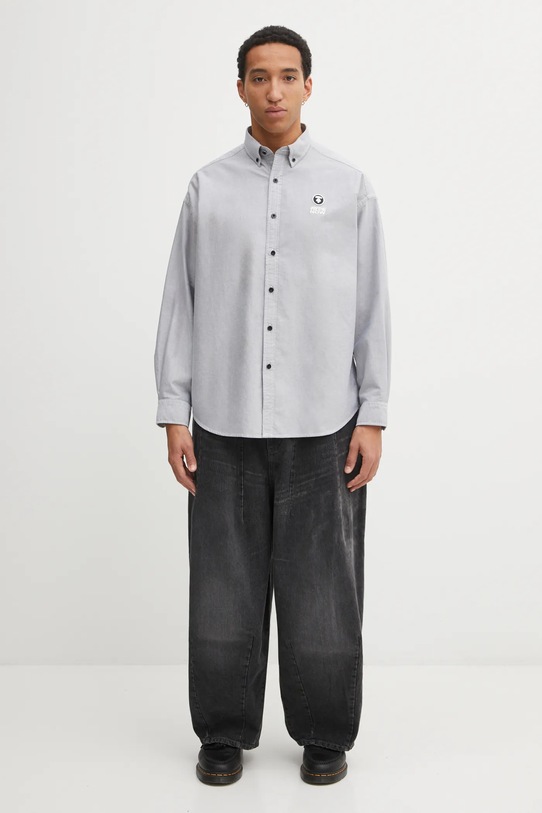 AAPE koszula bawełniana Now AAPSTM8540XXP czarny