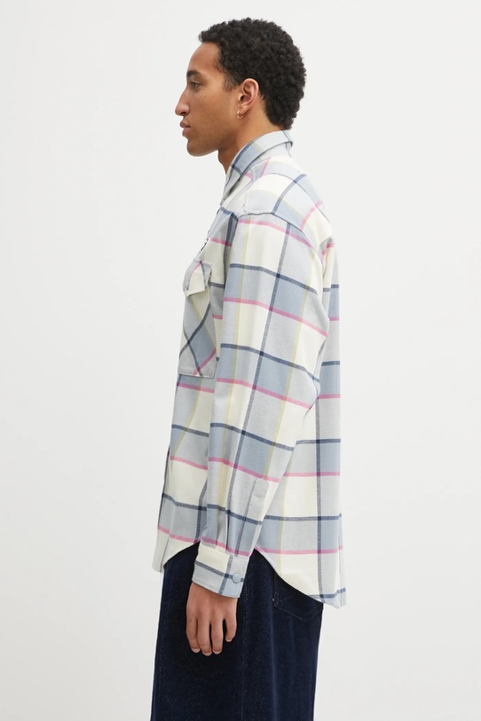 AAPE koszula bawełniana Now AAPSTM8543XXP beżowy AW25