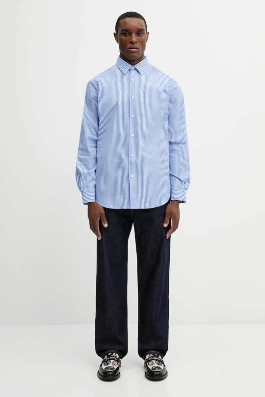 Sporty & Rich koszula bawełniana SRC Oversized SI03565302ST02 niebieski