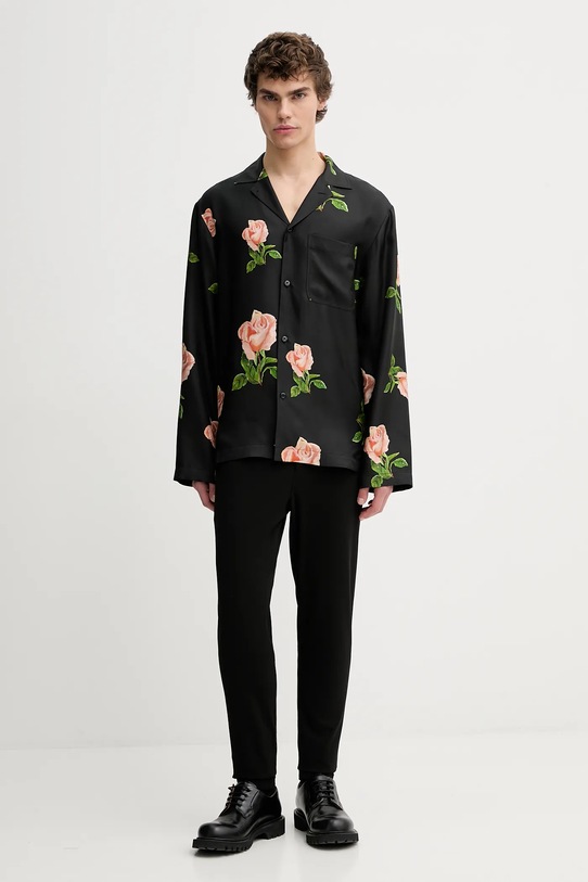 Nanushka koszula jedwabna NM25PFTP01499 NM25PFTP01499 czarny AW25