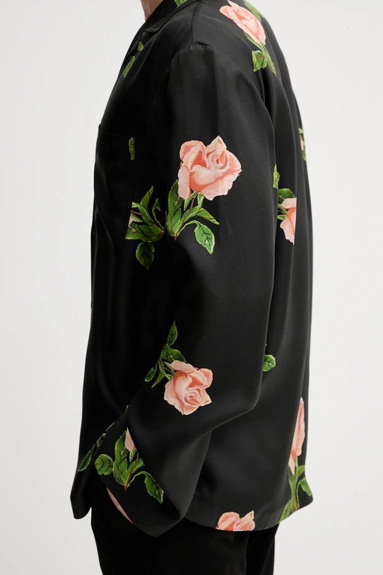 Nanushka koszula jedwabna NM25PFTP01499 NM25PFTP01499 czarny