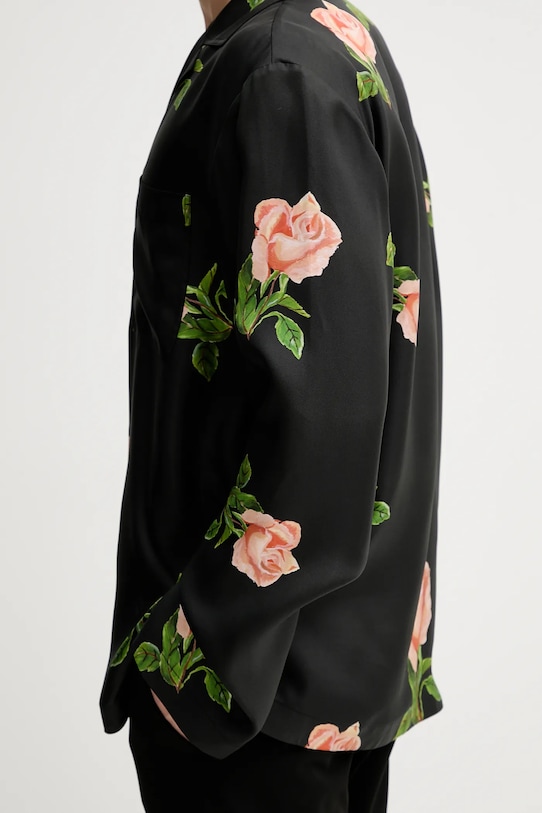 Nanushka koszula jedwabna NM25PFTP01499 NM25PFTP01499 czarny