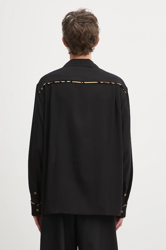 Odzież Wacko Maria koszula Switching 25FW.WMS.OC08 czarny