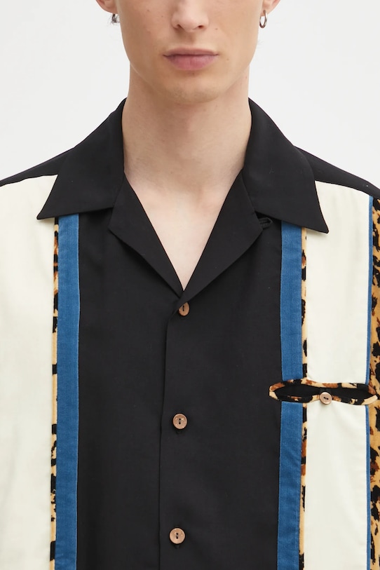 Wacko Maria koszula Switching czarny 25FW.WMS.OC08