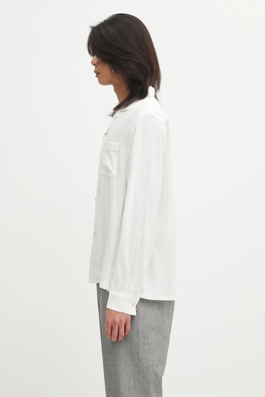 Visvim koszula KEESEY SHIRT L.S 125205011006 biały AW25