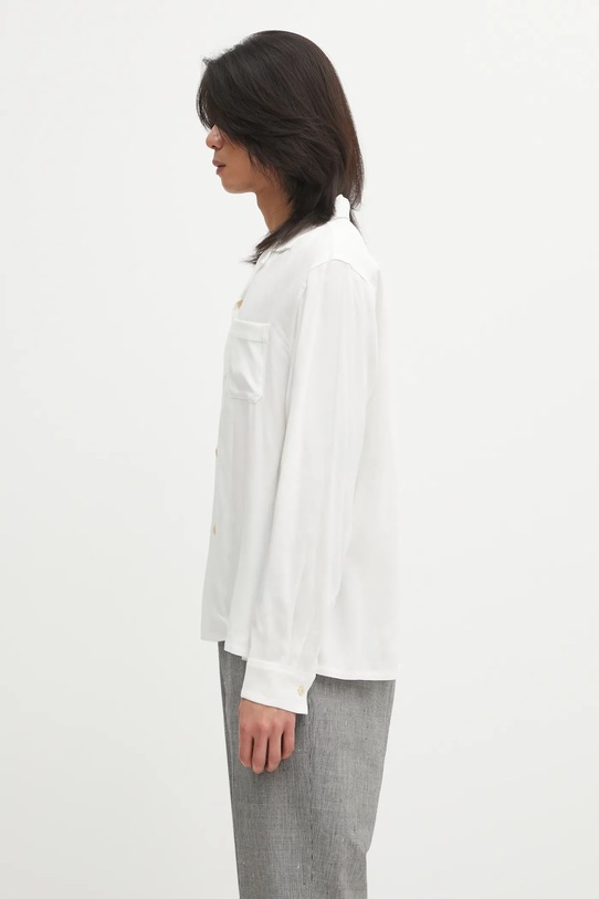 Visvim koszula KEESEY SHIRT L.S 125205011006 biały AW25