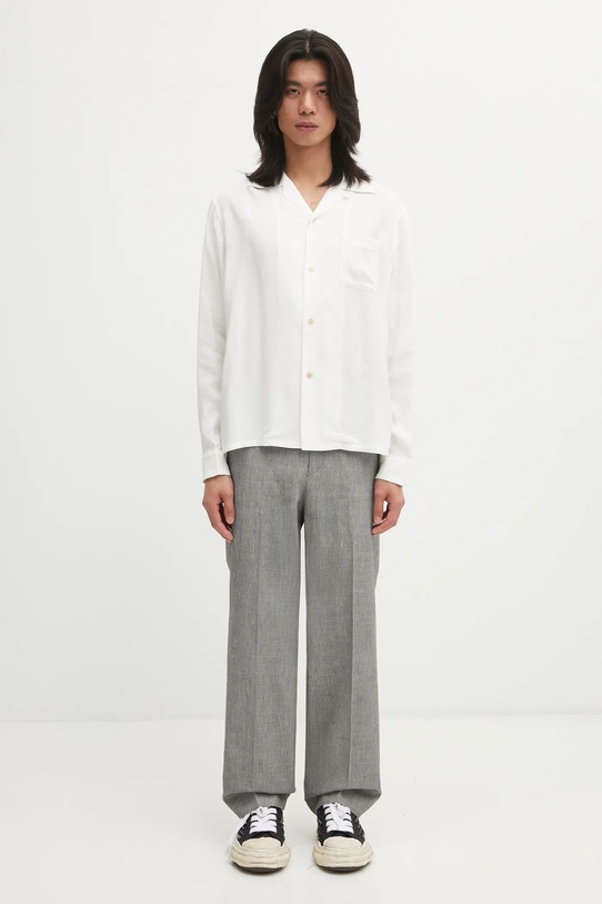 Visvim koszula KEESEY SHIRT L.S 125205011006 biały