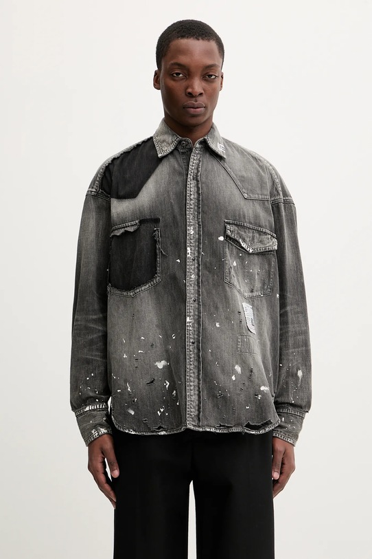 Дънково яке Maison MIHARA YASUHIRO памук сив J15SH125