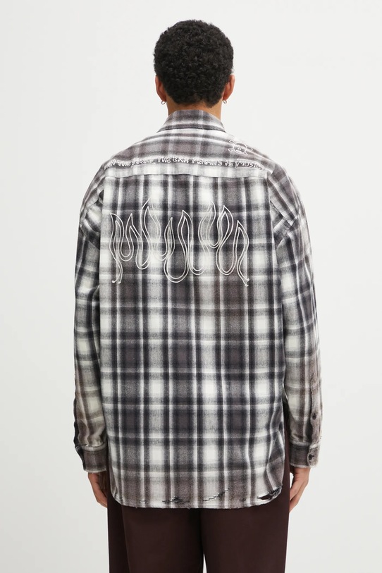 Odzież Maison MIHARA YASUHIRO koszula bawełniana J15SH181 szary