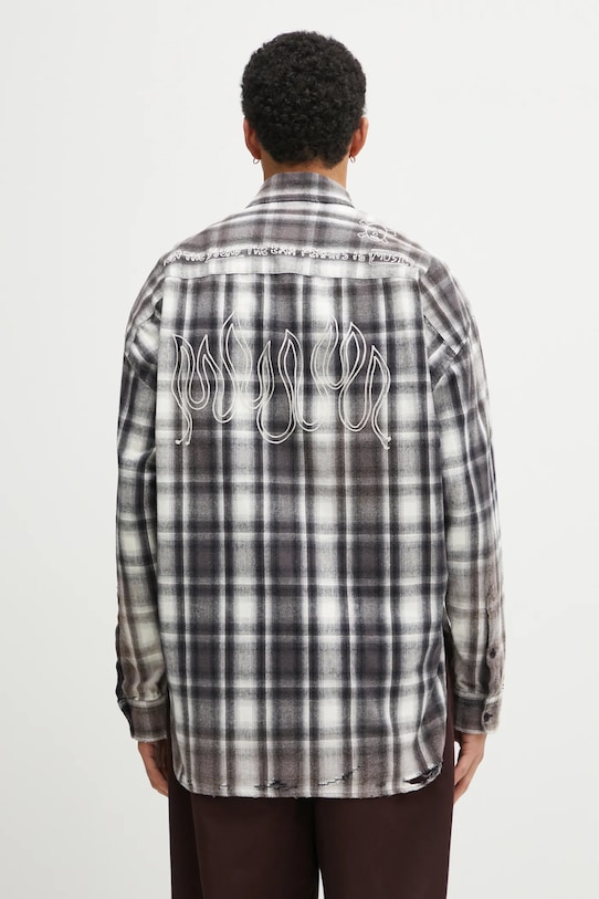 Odzież Maison MIHARA YASUHIRO koszula bawełniana J15SH181 szary