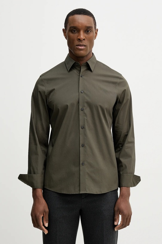 Michael Kors koszula z elastanem zielony CF5409T4CZ