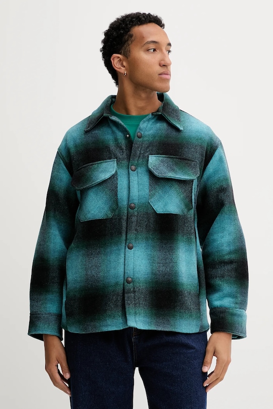 Barrow kurtka koszulowa z dodatkiem wełny F5BWUASI035 turkusowy AW25