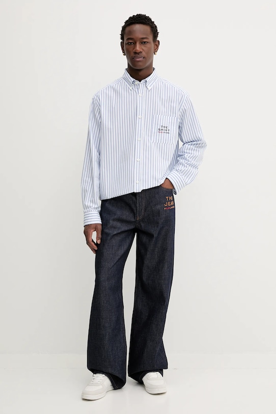 Бавовняна сорочка A.P.C. A.P.C. x MARC JACOBS COHKN.M12640 блакитний AW25