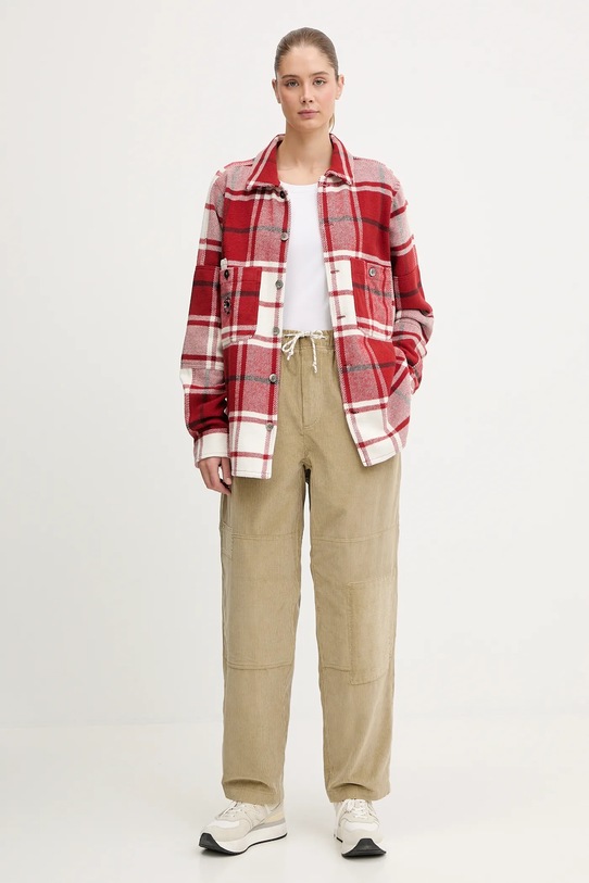 Βαμβακερό πουκάμισο Mammut Mammut x Cabourn Direttissima 1015.01730 κόκκινο