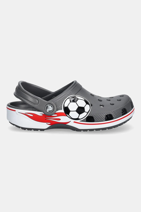 Crocs klapki dziecięce CROCS CLASSIC SOCCER BAND CLOG 211605.CROCS.CLASSIC.SO szary AW25
