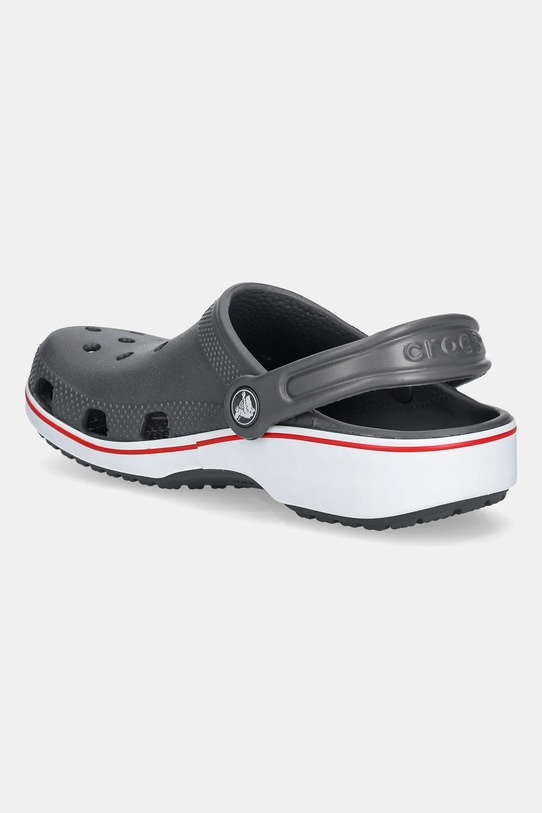Chłopiec Crocs klapki dziecięce CROCS CLASSIC SOCCER BAND CLOG 211605.CROCS.CLASSIC.SO szary