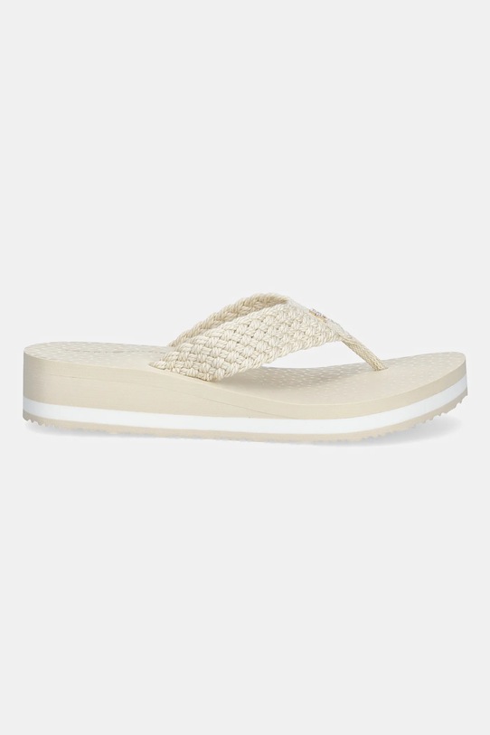 Tommy Hilfiger papuci TH CROCHET MID BEACH SANDAL FW0FW08737 bej AW25