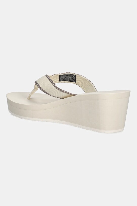 Obuwie Tommy Hilfiger japonki WEDGE BEACH SANDAL FW0FW08738 beżowy