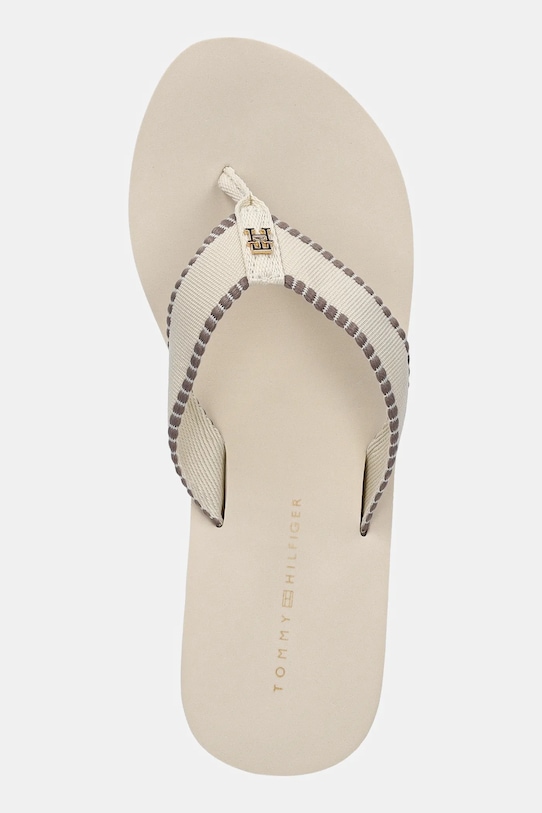 Tommy Hilfiger japonki WEDGE BEACH SANDAL beżowy FW0FW08738