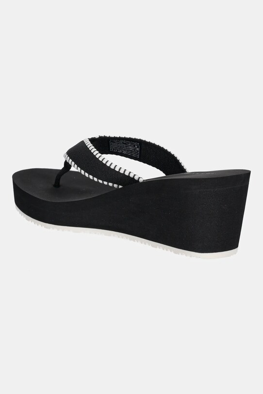Obuwie Tommy Hilfiger japonki WEDGE BEACH SANDAL FW0FW08738 granatowy