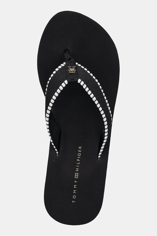 Tommy Hilfiger japonki WEDGE BEACH SANDAL granatowy FW0FW08738