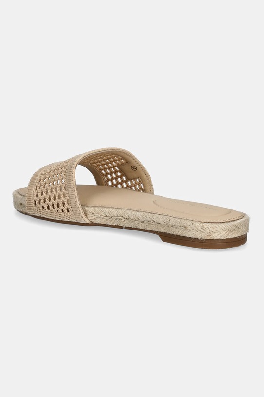 Încălțăminte Tommy Hilfiger papuci KNIT MESH ESPADRILLE FLAT SANDAL FW0FW08744 bej