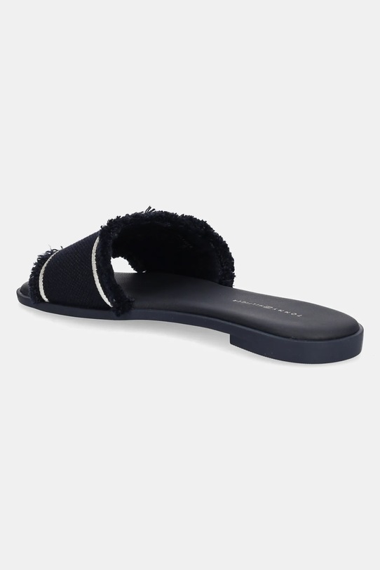 Взуття Шльопанці Tommy Hilfiger FRINGE CANVAS FLAT SANDAL FW0FW08908 темно-синій