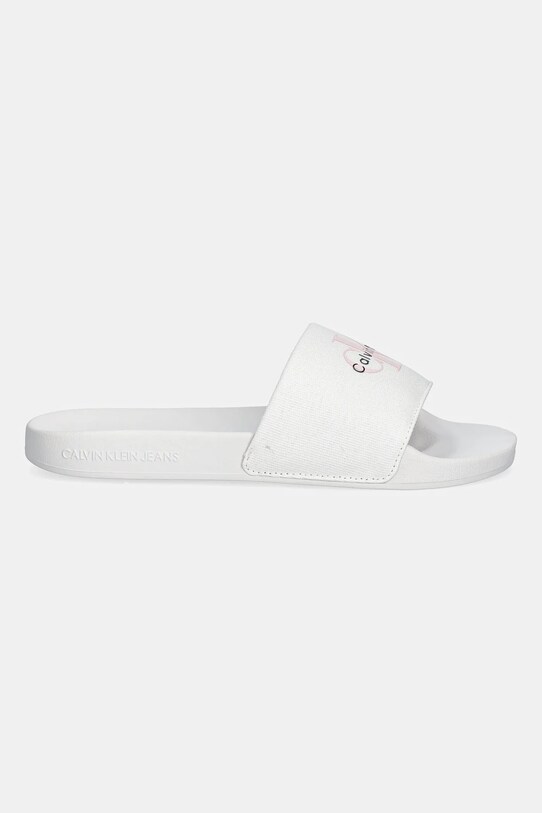 Шльопанці Calvin Klein Jeans SLIDE MONOGRAM WN LOGO CK YW0YW01967 бежевий AW25