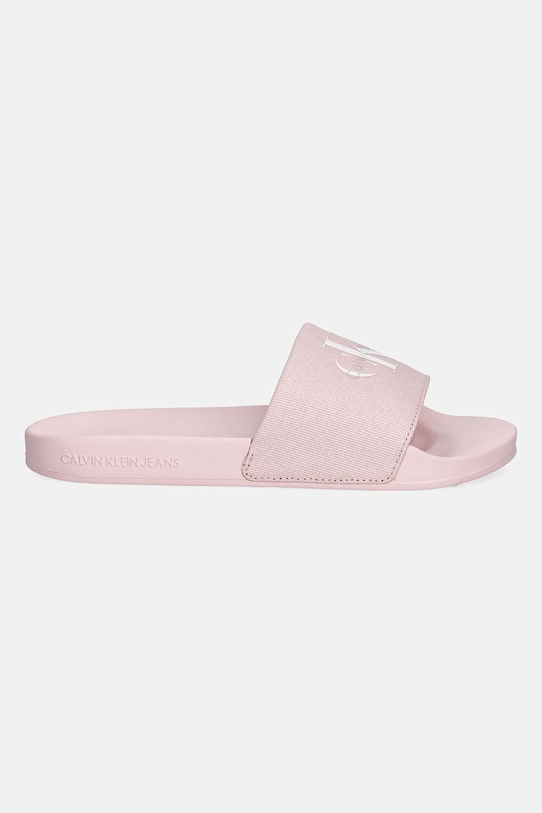Calvin Klein Jeans klapki SLIDE MONOGRAM WN LOGO CK YW0YW01967 różowy AW25