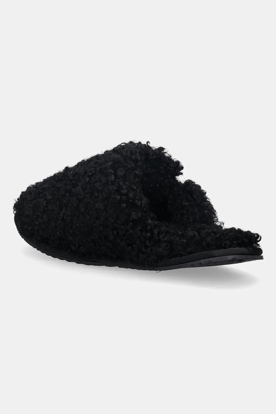 Obuwie Calvin Klein kapcie CLOSE SLIPPER FUR YW0YW01975 czarny