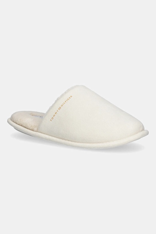 Tommy Hilfiger kapcie TH SOFT HOUSE SHOE beżowy FW0FW08853