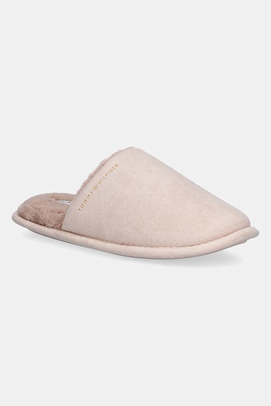 Tommy Hilfiger kapcie TH SOFT HOUSE SHOE beżowy FW0FW08853