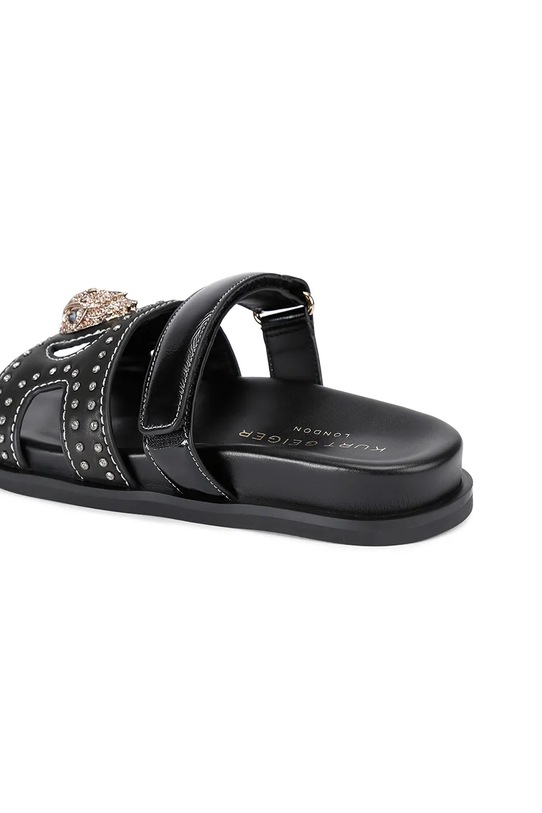 Kurt Geiger London klapki skórzane Eagle Stud Cut Out Sdl 4734209139.BLKOTHER czarny